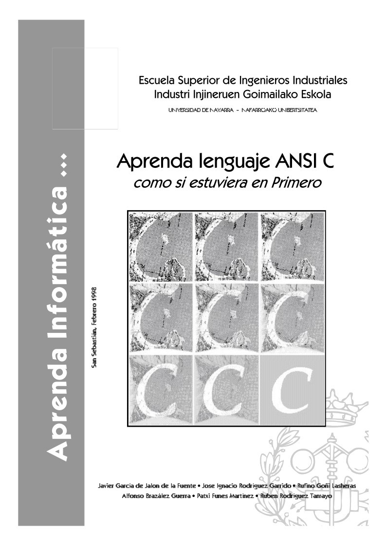 Imágen de pdf Aprenda lenguaje ANSI C como si estuviera en primero